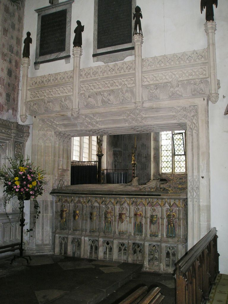 Pomnik (strona północna) Alice Chaucer, księżnej Suffolk, Kościół Mariacki, Ewelme